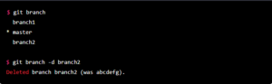 git delete branch